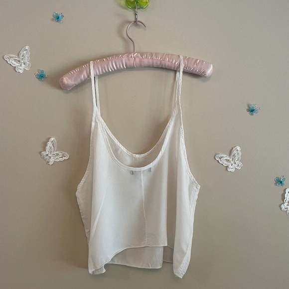Brandy Melville Thin White Crop Top - Picture 4 of 4